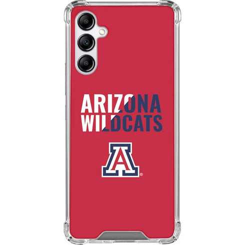 University of Arizona Wildcats Logo Split Red Galaxy A15 5G Clear Case