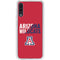 University of Arizona Wildcats Logo Split Red Galaxy A50 Clear Case