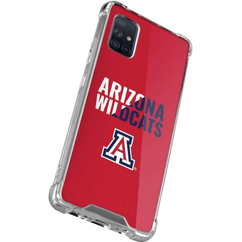 University of Arizona Wildcats Logo Split Red Galaxy A51 5G Clear Case