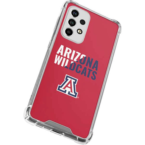 University of Arizona Wildcats Logo Split Red Galaxy A53 5G Clear Case