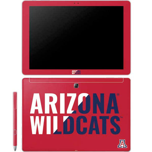 University of Arizona Wildcats Logo Split Red Galaxy Book 12in Skin