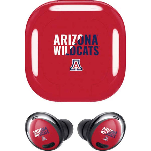University of Arizona Wildcats Logo Split Red Galaxy Buds Pro Skin