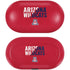 University of Arizona Wildcats Logo Split Red Galaxy Buds Skin