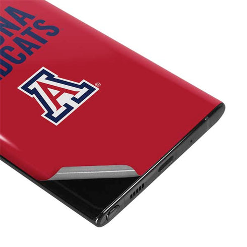University of Arizona Wildcats Logo Split Red Galaxy Note 10 Plus Skin