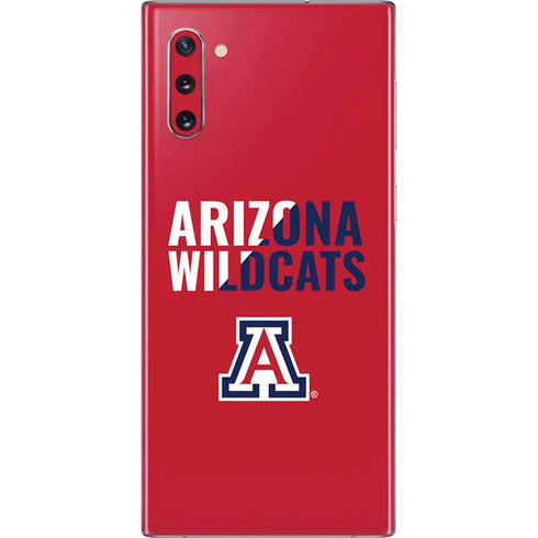 University of Arizona Wildcats Logo Split Red Galaxy Note 10 Skin