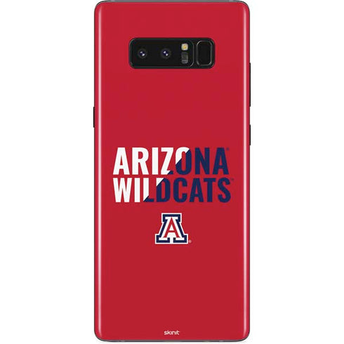 University of Arizona Wildcats Logo Split Red Galaxy Note 8 Skin