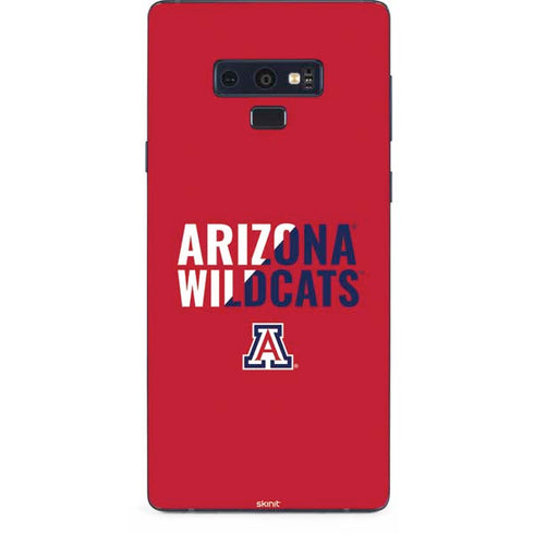 University of Arizona Wildcats Logo Split Red Galaxy Note 9 Skin