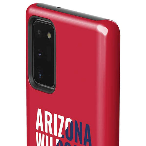 University of Arizona Wildcats Logo Split Red Galaxy Note20 5G Pro Case