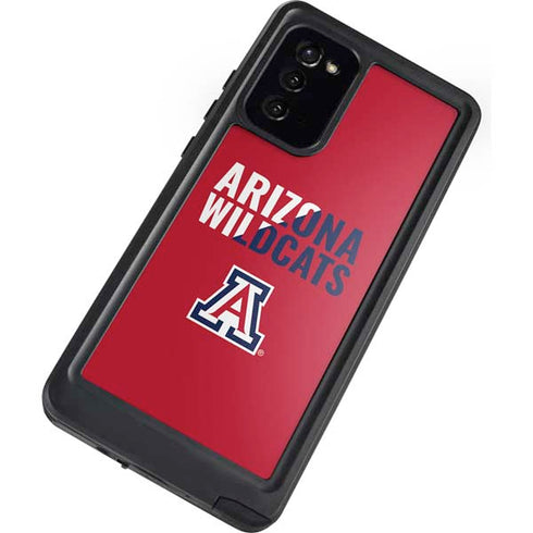 University of Arizona Wildcats Logo Split Red Galaxy Note20 5G Waterproof Case