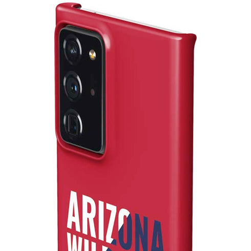 University of Arizona Wildcats Logo Split Red Galaxy Note20 Ultra 5G Lite Case
