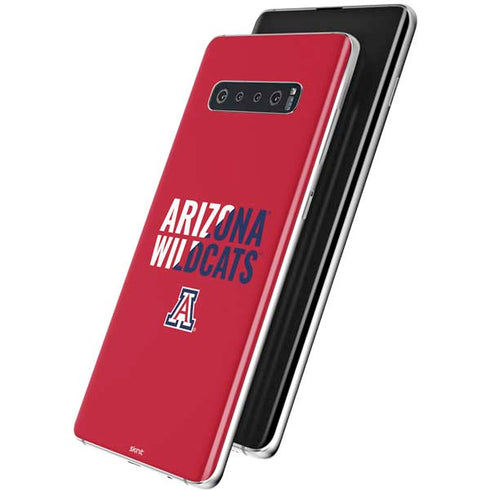 University of Arizona Wildcats Logo Split Red Galaxy S10 Plus Skin