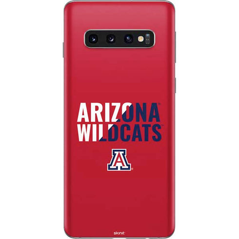 University of Arizona Wildcats Logo Split Red Galaxy S10 Skin