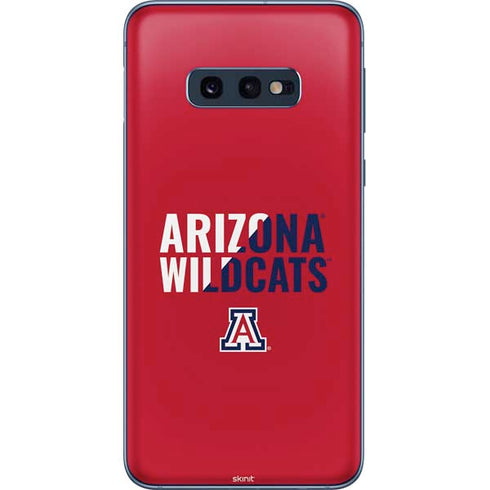 University of Arizona Wildcats Logo Split Red Galaxy S10e Skin