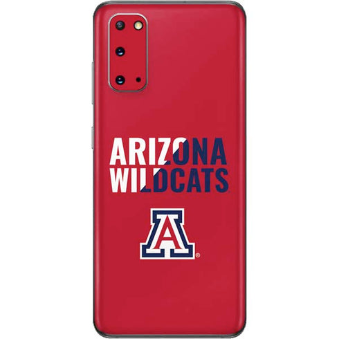 University of Arizona Wildcats Logo Split Red Galaxy S20 Skin