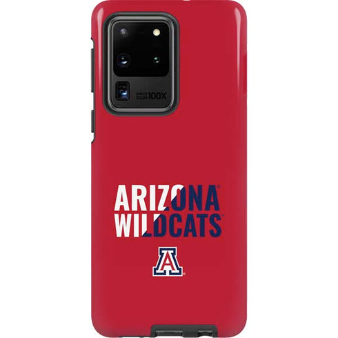 University of Arizona Wildcats Logo Split Red Galaxy S20 Ultra 5G Pro Case