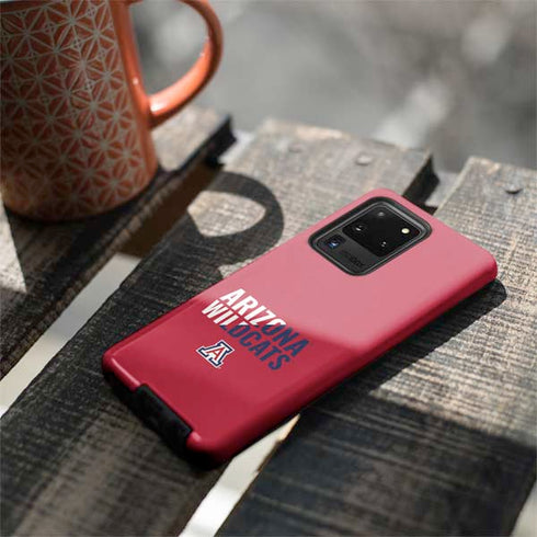 University of Arizona Wildcats Logo Split Red Galaxy S20 Ultra 5G Pro Case