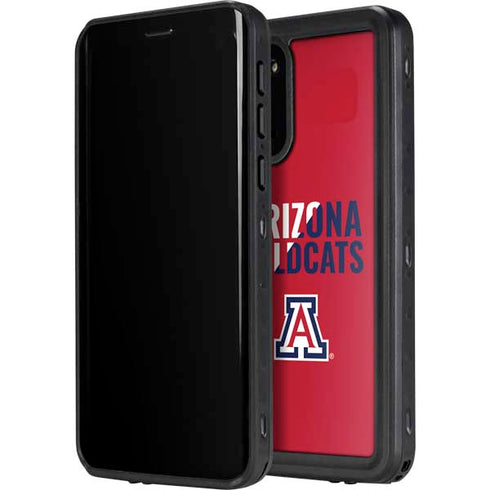University of Arizona Wildcats Logo Split Red Galaxy S20 Waterproof Case