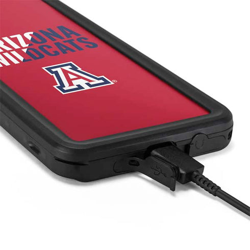 University of Arizona Wildcats Logo Split Red Galaxy S20 Waterproof Case