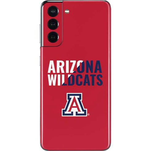 University of Arizona Wildcats Logo Split Red Galaxy S21 5G Skin