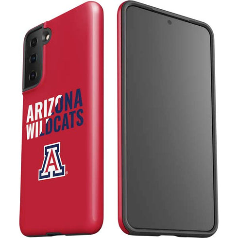 University of Arizona Wildcats Logo Split Red Galaxy S21 FE Pro Case