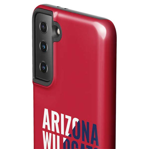 University of Arizona Wildcats Logo Split Red Galaxy S21 Plus 5G Pro Case