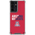 University of Arizona Wildcats Logo Split Red Galaxy S21 Ultra 5G Clear Case