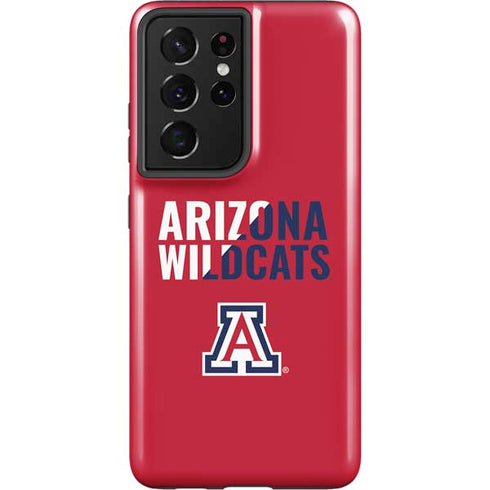 University of Arizona Wildcats Logo Split Red Galaxy S21 Ultra 5G Pro Case
