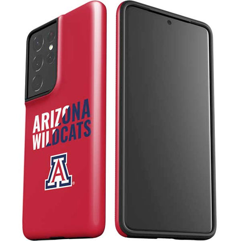 University of Arizona Wildcats Logo Split Red Galaxy S21 Ultra 5G Pro Case