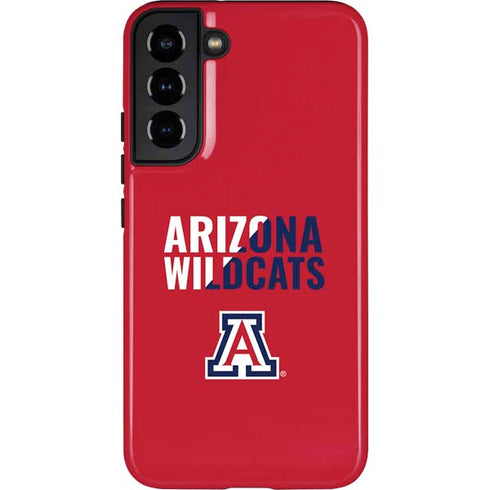 University of Arizona Wildcats Logo Split Red Galaxy S22 Plus Pro Case