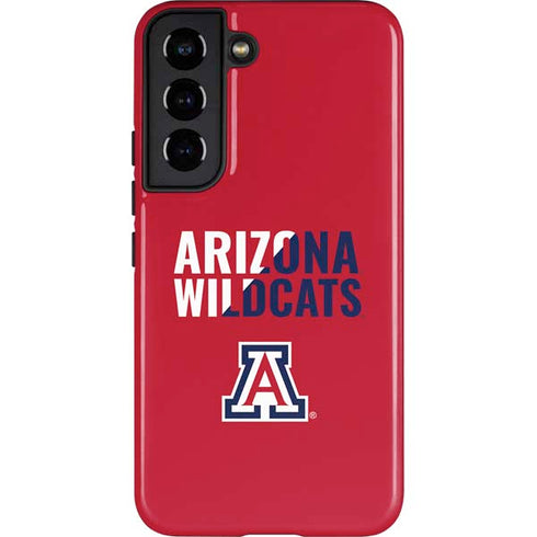 University of Arizona Wildcats Logo Split Red Galaxy S22 Pro Case