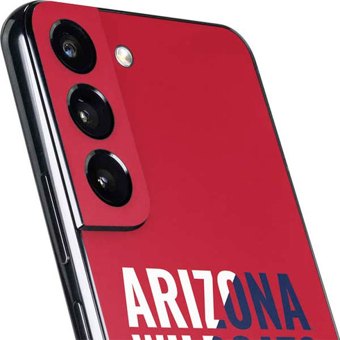University of Arizona Wildcats Logo Split Red Galaxy S22 Skin