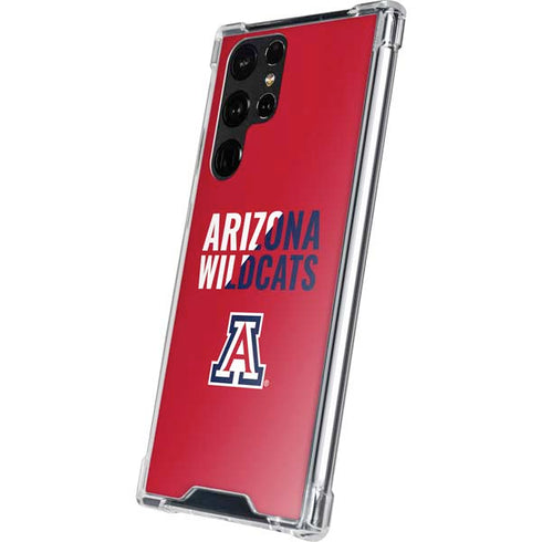University of Arizona Wildcats Logo Split Red Galaxy S22 Ultra Clear Case