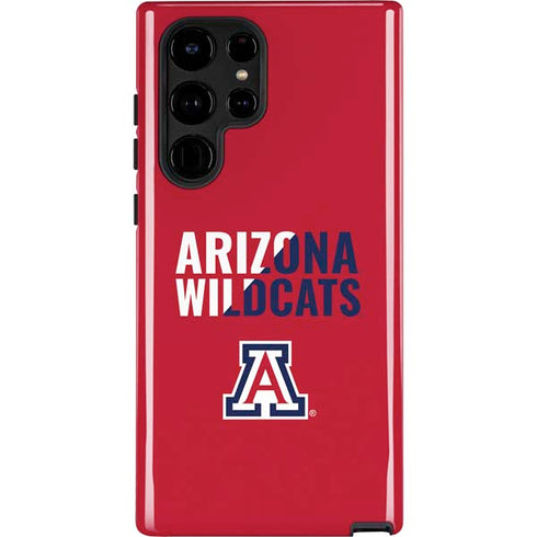University of Arizona Wildcats Logo Split Red Galaxy S22 Ultra Pro Case