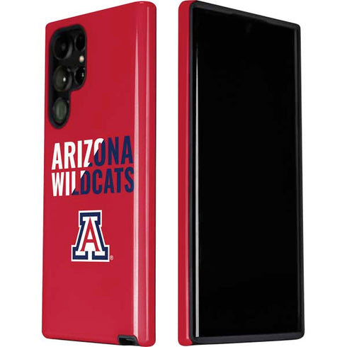 University of Arizona Wildcats Logo Split Red Galaxy S22 Ultra Pro Case