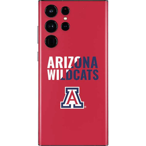 University of Arizona Wildcats Logo Split Red Galaxy S22 Ultra Skin