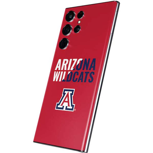 University of Arizona Wildcats Logo Split Red Galaxy S22 Ultra Skin