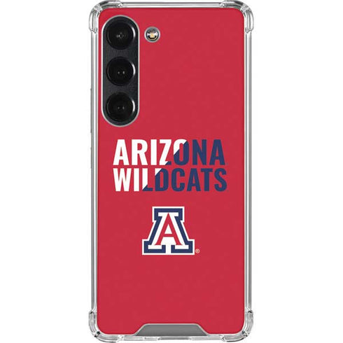 University of Arizona Wildcats Logo Split Red Galaxy S23 Clear Case