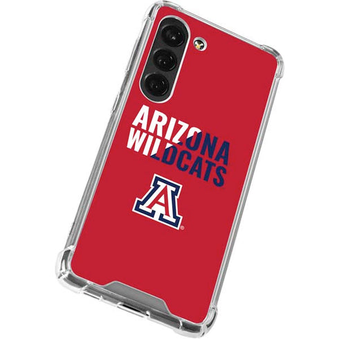 University of Arizona Wildcats Logo Split Red Galaxy S23 Clear Case