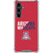 University of Arizona Wildcats Logo Split Red Galaxy S23 FE Clear Case