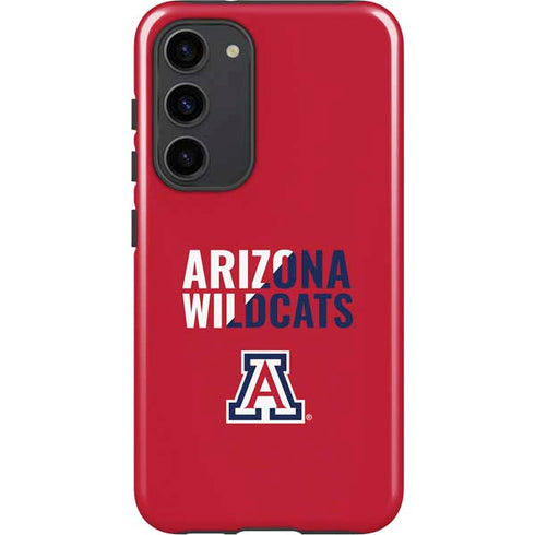 University of Arizona Wildcats Logo Split Red Galaxy S23 Plus Pro Case