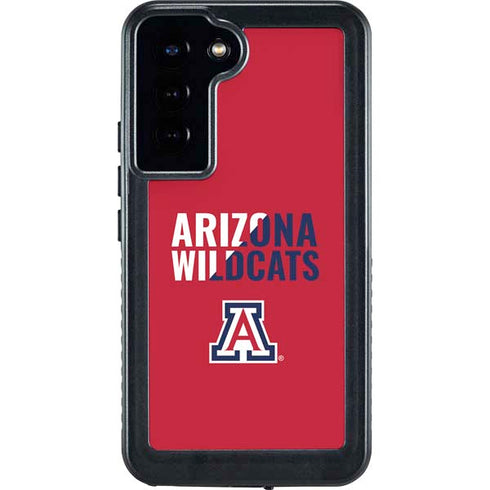 University of Arizona Wildcats Logo Split Red Galaxy S23 Plus Waterproof Case
