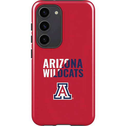University of Arizona Wildcats Logo Split Red Galaxy S23 Pro Case