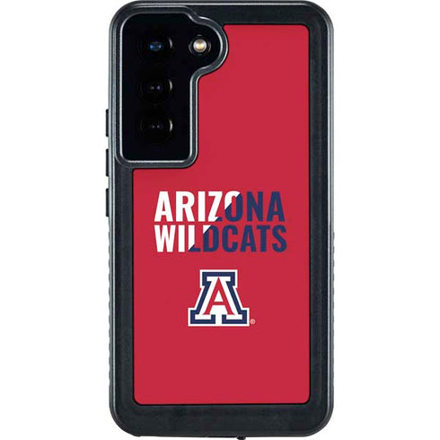 University of Arizona Wildcats Logo Split Red Galaxy S23 Waterproof Case