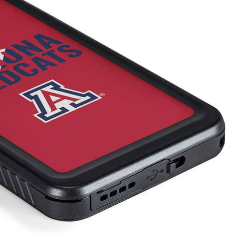 University of Arizona Wildcats Logo Split Red Galaxy S23 Waterproof Case