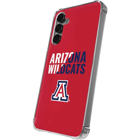 University of Arizona Wildcats Logo Split Red Galaxy S24 Plus Clear Case