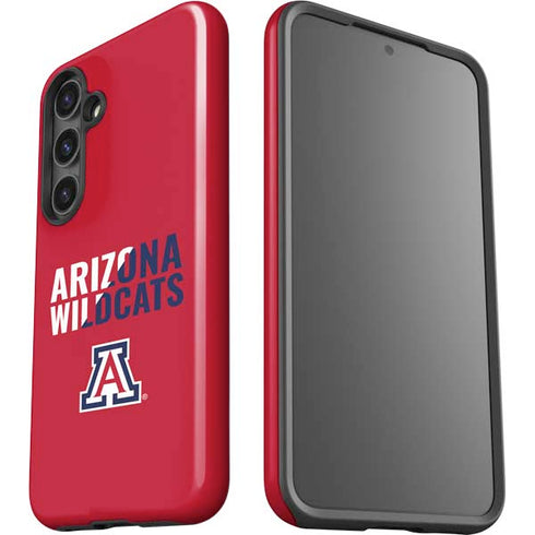 University of Arizona Wildcats Logo Split Red Galaxy S24 Plus Impact Case