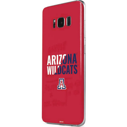 University of Arizona Wildcats Logo Split Red Galaxy S8 Plus Skin