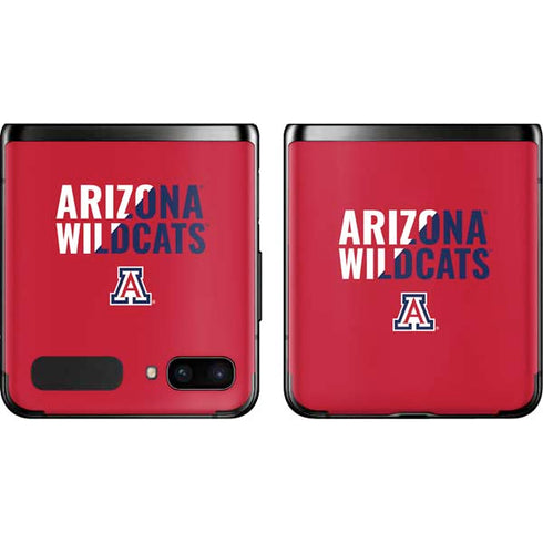 University of Arizona Wildcats Logo Split Red Galaxy Z Flip Skin