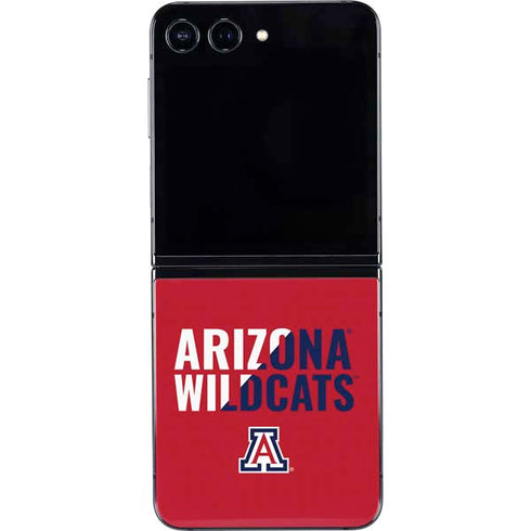 University of Arizona Wildcats Logo Split Red Galaxy Z Flip5 5G Skin