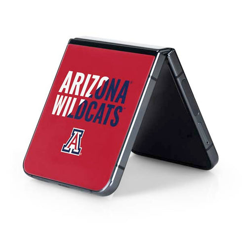 University of Arizona Wildcats Logo Split Red Galaxy Z Flip5 5G Skin